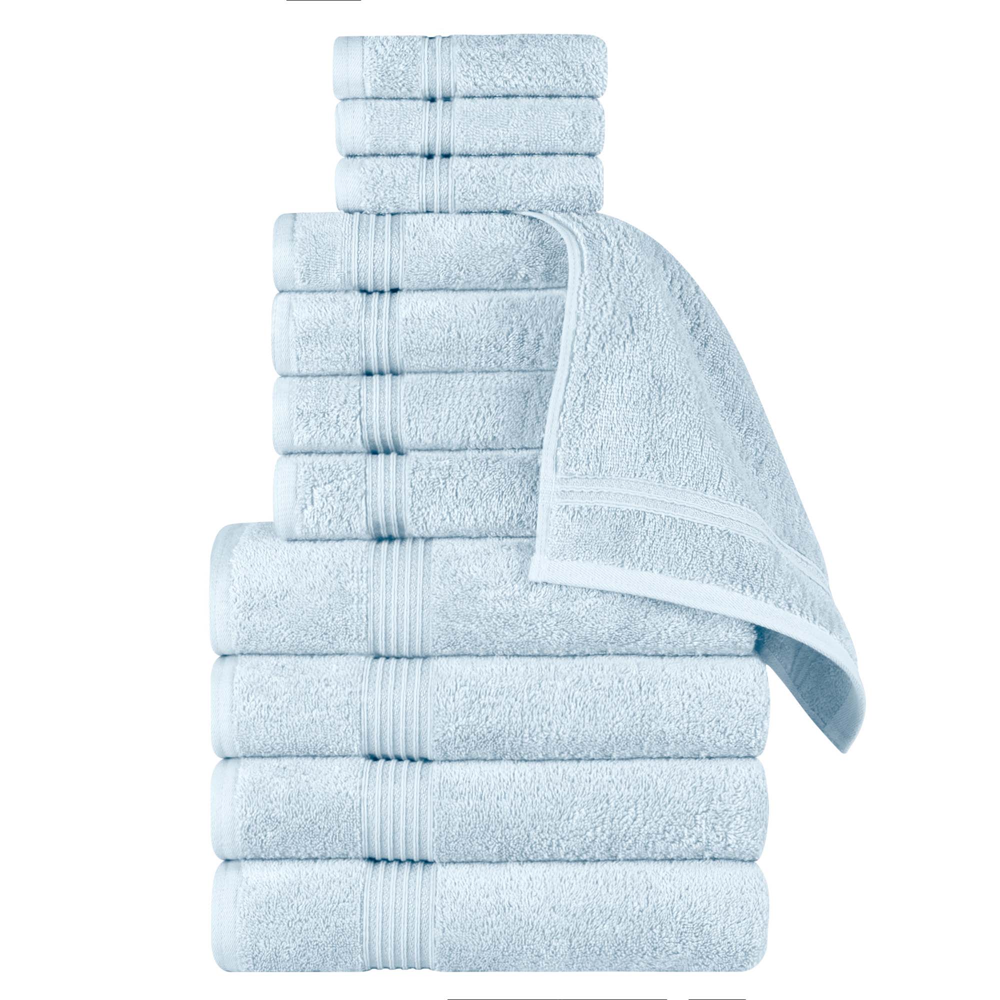 Premium 12-Piece Egyptian Cotton Towel Set - Ultra Soft, Highly Absorbent Bath Towels for Spa, Hotel & Luxury Home Use