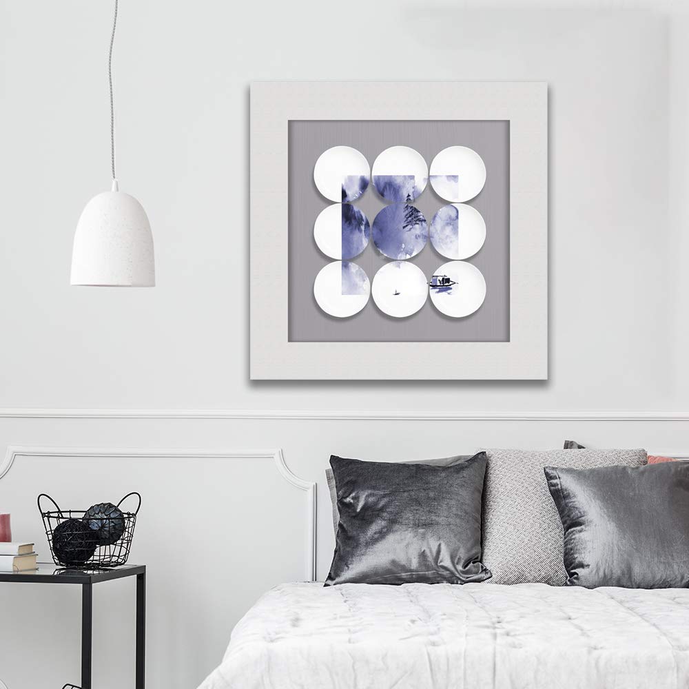Wall26 24x24 Inches Abstract Canvas Wall Art - Modern Framed Paintings for Bedroom, Living Room, and Office Decor