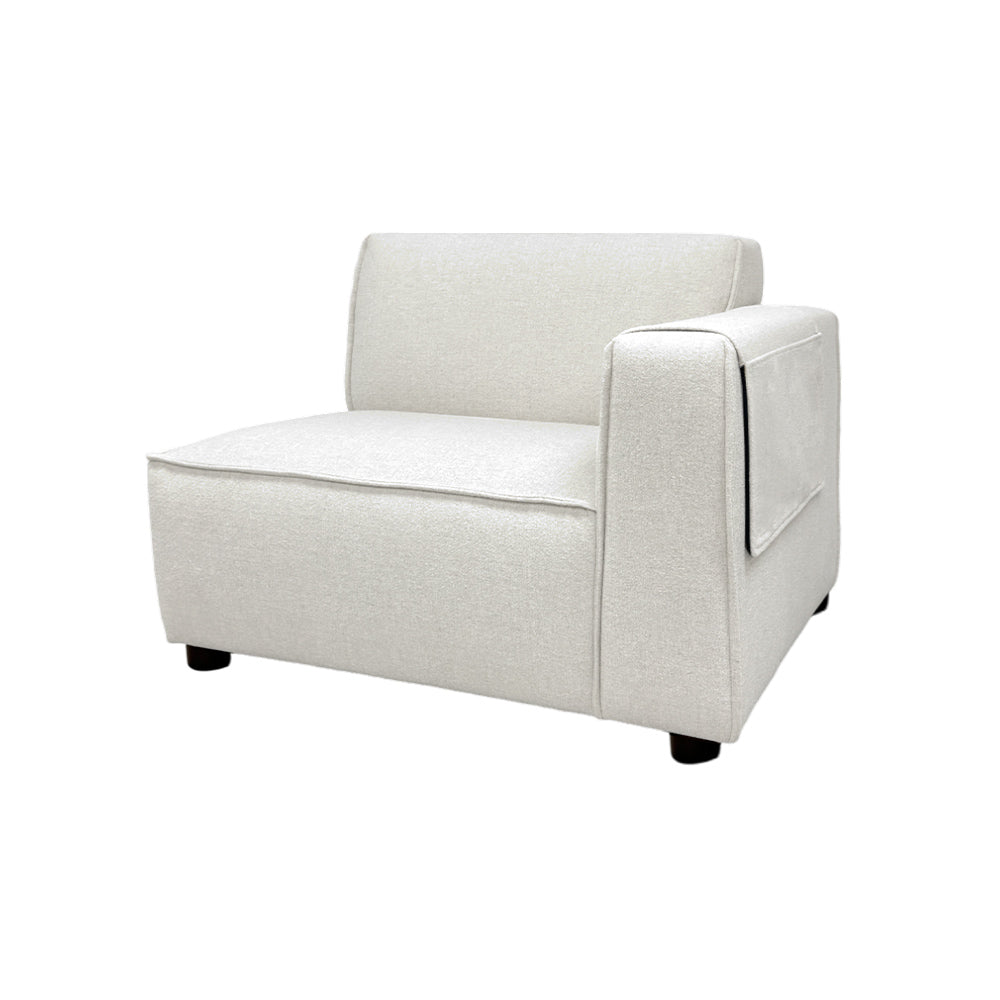 Bruno Right Arm Modular Chair - Modern Ergonomic Office Chair with Adjustable Height & Lumbar Support - Perfect for Home Office, Gaming & Workspace