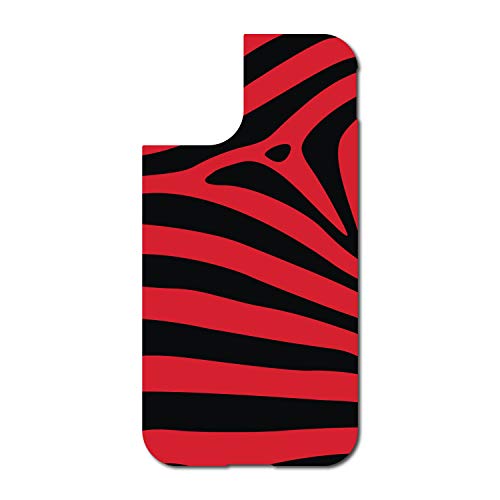Black Red Zebra Skin Stripes