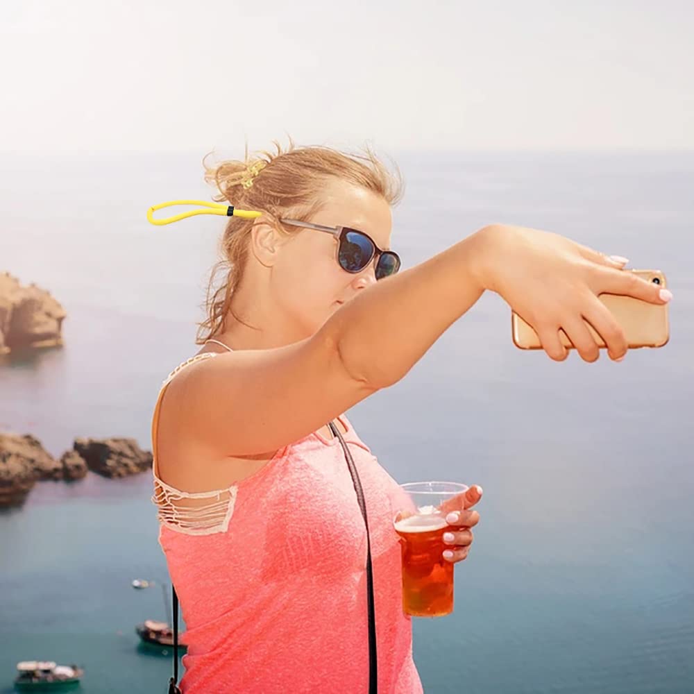 AFUNTA 8 PCS Adjustable Floating Sunglasses Straps - for Swimming, Surfing & Outdoor Safety