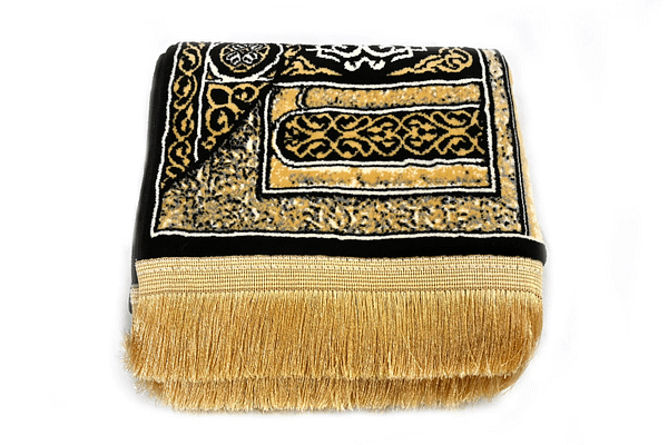Premium Kaaba Door (Bab ul Kaaba) Islamic Prayer Rug - Perfect for Home Worship, Mosque Prayer & Ramadan Decorations