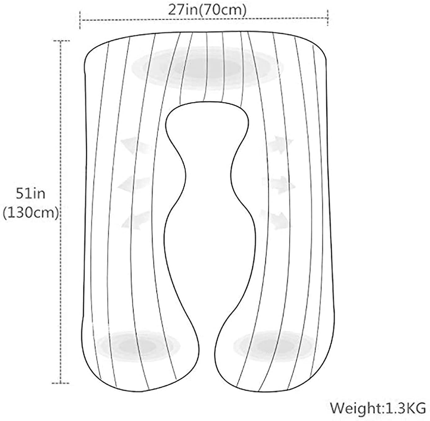 **U-Shaped Pregnancy Pillow for Full Body Support - Soft Satin Cover Maternity Pillow for Pregnant Women | Comfort for Sleeping, Nursing & Relaxation**