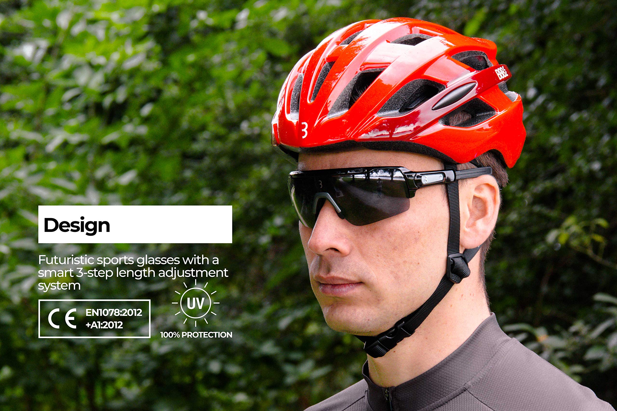 BBB Classic Sport Glasses - Polarized UV Protection Sunglasses for Running, Cycling & Outdoor Activities - Lightweight & Durable for Men & Women