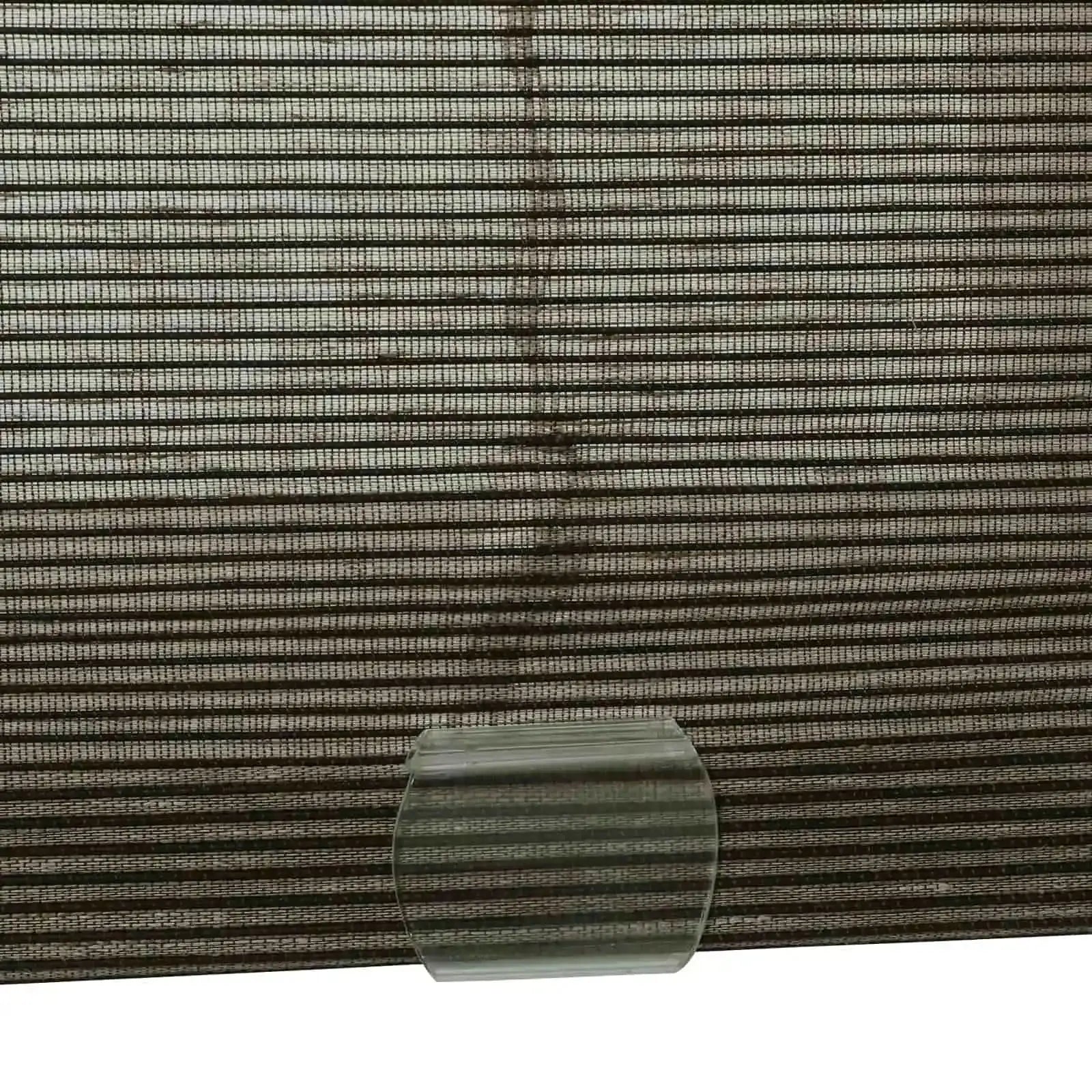 Rae Natural Flax Bamboo Woven Window Shade | Blackout Roller Blind for Privacy & Light Control | Perfect for Bedroom, Living Room & Office