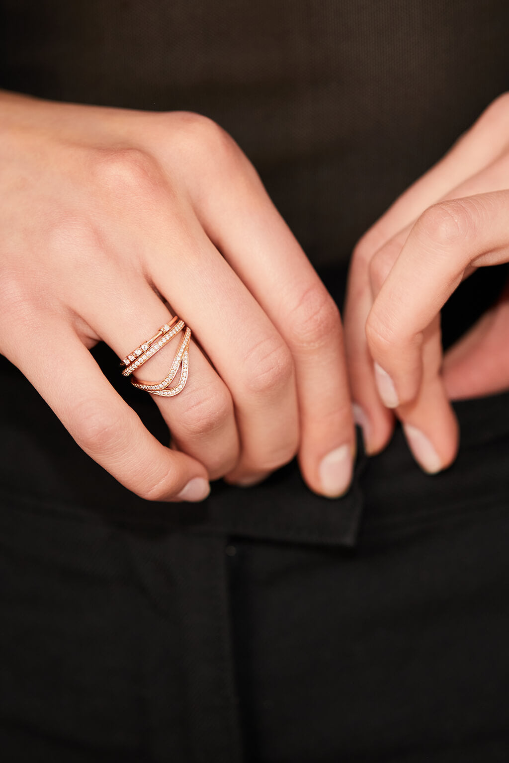 5K Gold Plated Dainty Minimalist Stackable Ring Set for Women - Perfect for Everyday Wear, Gift Giving & Special Occasions