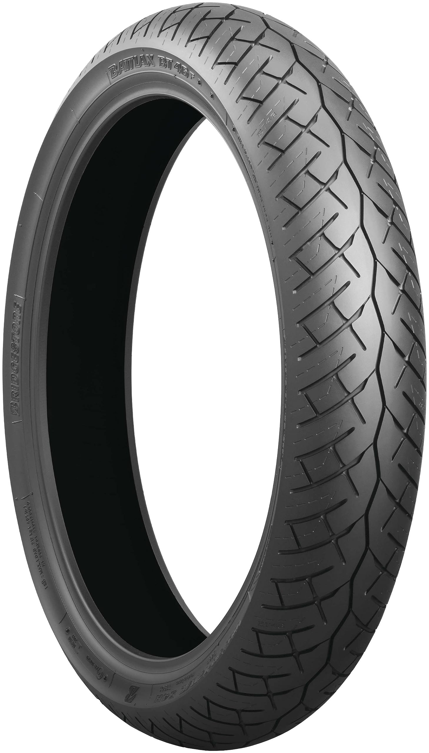 Bridgestone Battlax BT46 100/80-17 Sport Touring Motorcycle Tire - High-Performance Front Tire for Smooth Rides on Highways & City Streets