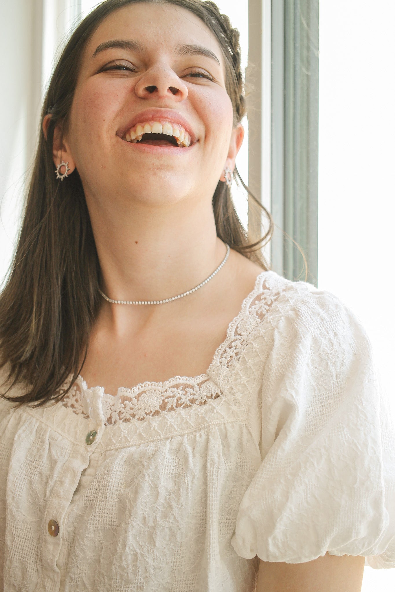 Elegant Josephine Rhodium Filled Necklace for Women - Perfect for Weddings, Anniversaries & Special Occasions