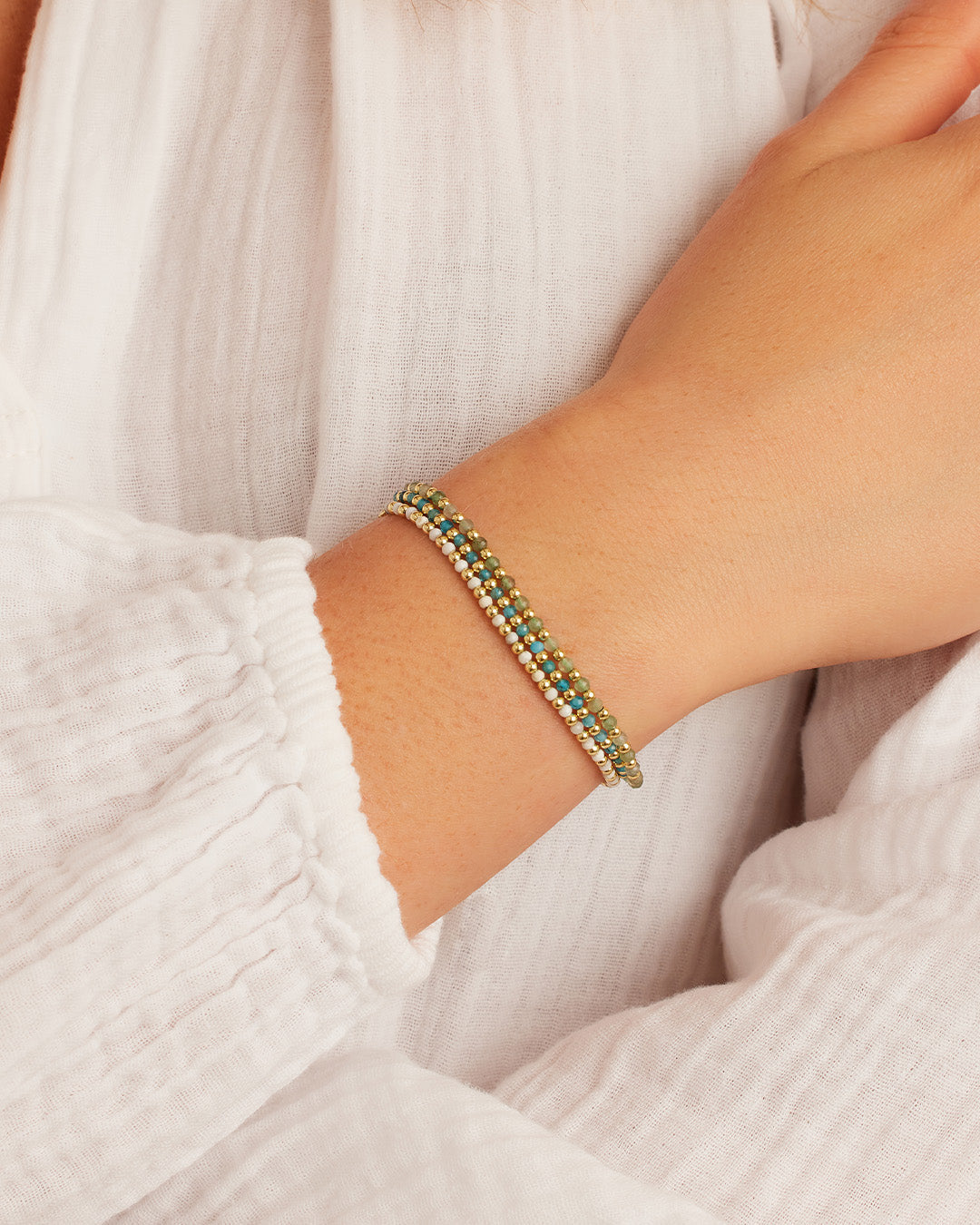 Power Gemstone Brooks Bracelet – Natural Healing Crystal Energy Bracelet for Women & Men – Perfect for Meditation, Yoga & Spiritual Wellness