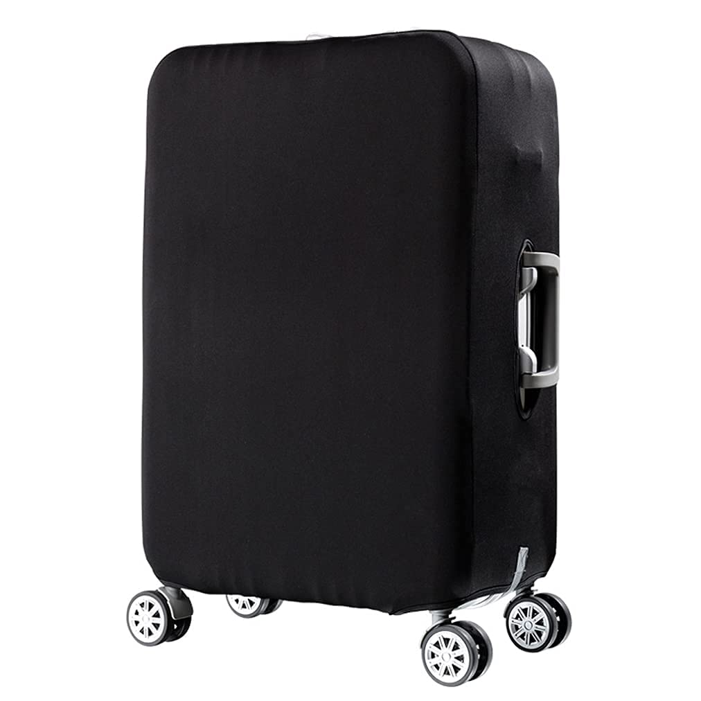 Durable Washable Suitcase Cover Protector - Anti-Scratch Dustproof Luggage Protector Fits 19-32 Inch Bags (Black) - Perfect for Travel, Storage & Airplane Use