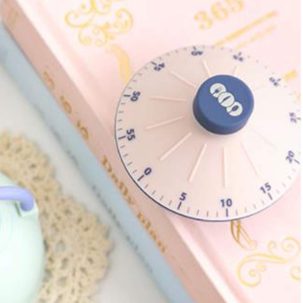 Vintage Wind-Up Kitchen Timer - Cabilock Small Unique Mechanical Cooking Timer for Women & Kids - Old Fashioned Rotating Alarm Clock - Perfect for Baking, Cooking, and Kids' Time Management Activities