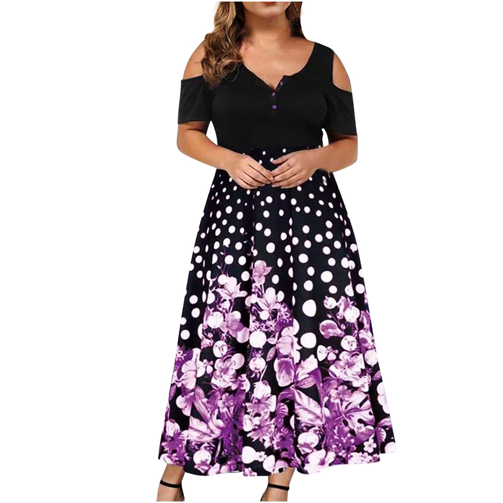 Ranoff Plus Size Graduation Dress for Women - Flowy Summer Sundress, Casual Wedding Guest Dress | Perfect for Graduation Ceremonies, Beach Vacations & Special Occasions
