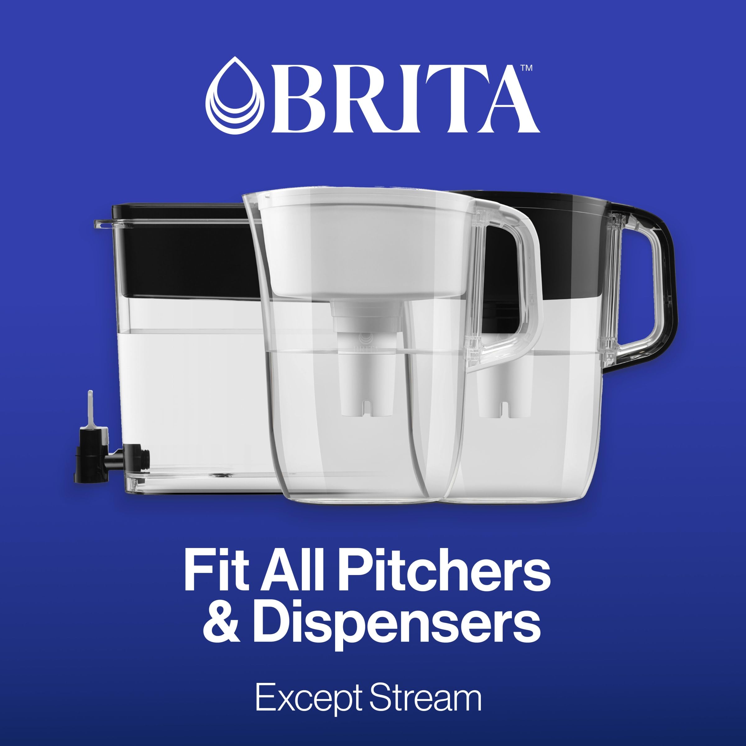 Brita Metro Elite Water Filter Pitcher - 6 Cup White | 99% Lead Removal | Includes 1 Filter | Perfect for Home, Office & Travel | Clean Drinking Water Solution
