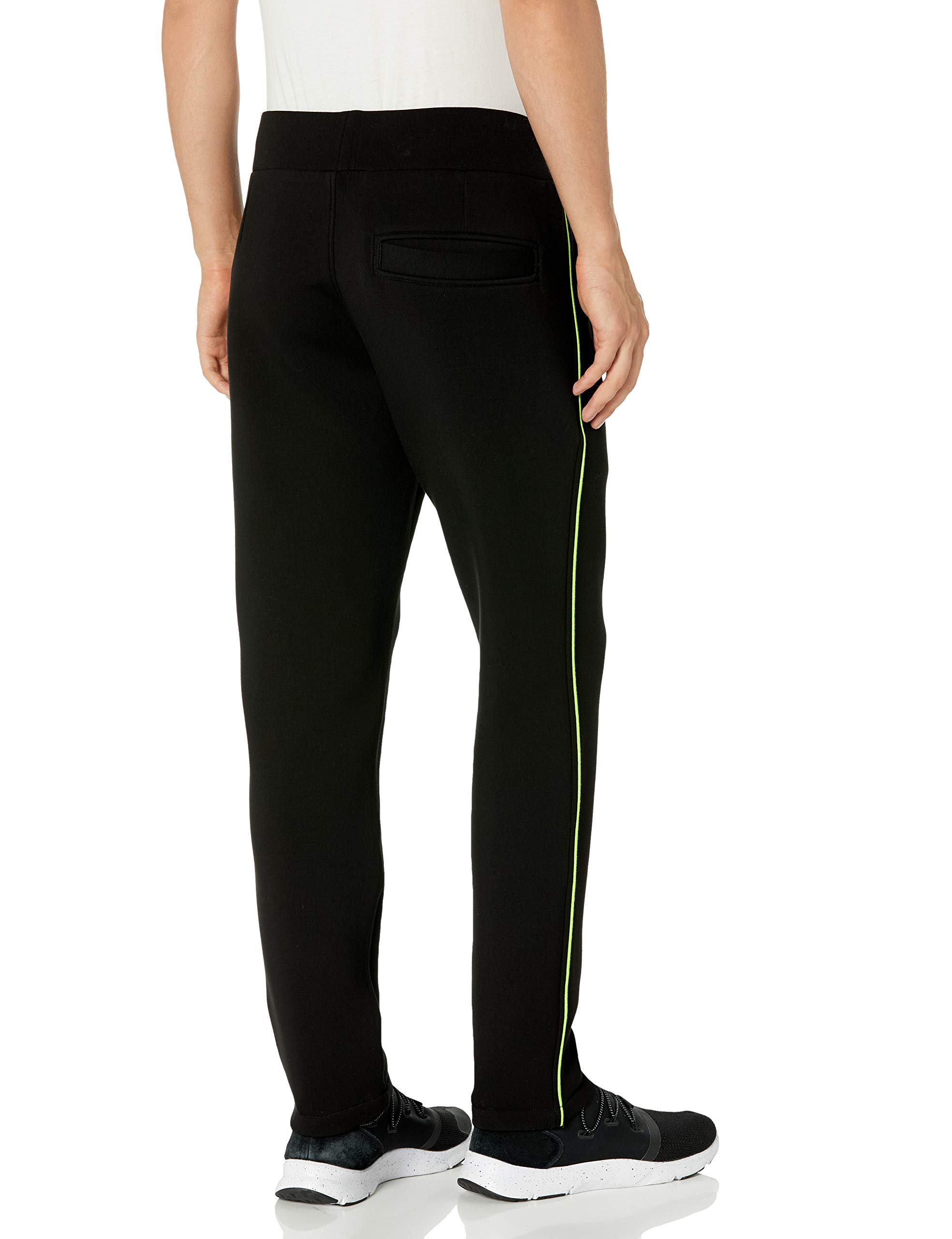 True Religion Men's Neon Stripe Straight Leg Jogger Sweatpants - Comfortable Athletic Casual Pants for Gym, Lounge & Streetwear Fashion