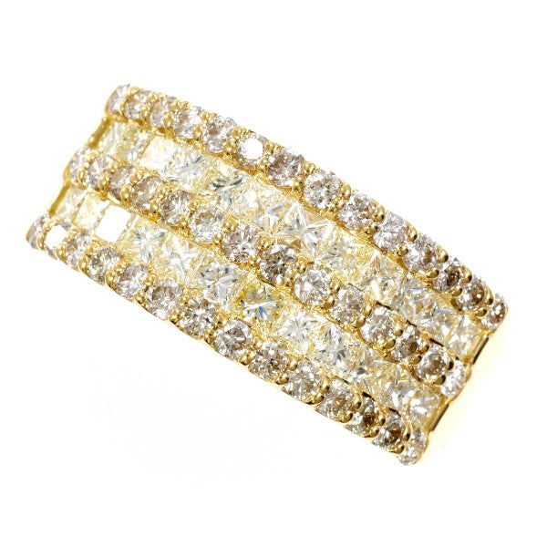 18K Yellow Gold Diamond Ring with Yellow Diamonds - Elegant Jewelry for Weddings, Anniversaries & Special Occasions