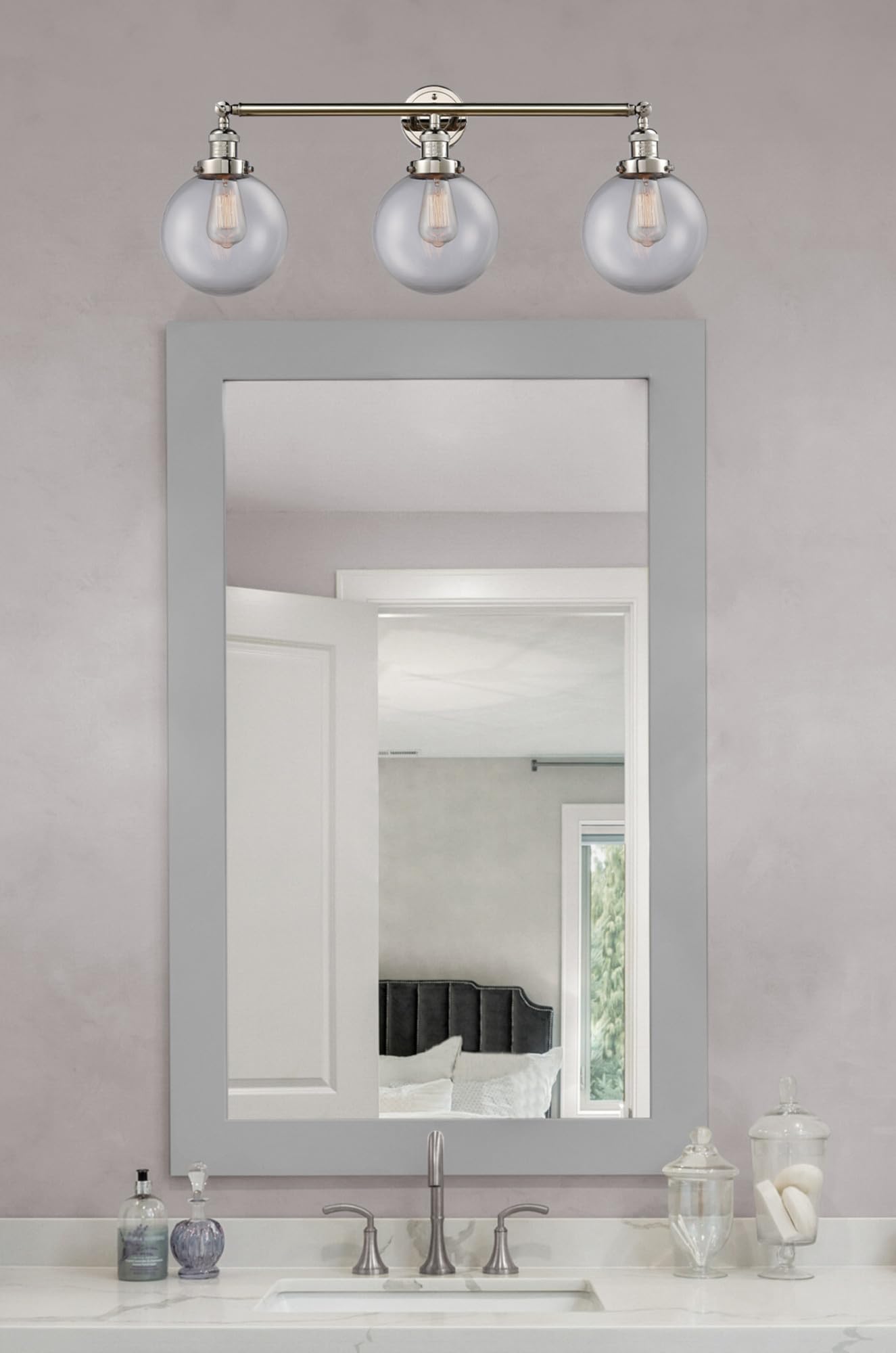 Franklin Restoration Collection 3-Light Bathroom Vanity Fixture - Modern Bathroom Lighting for Home & Hotel Renovations | Perfect for Master Bath, Guest Bath & Powder Room