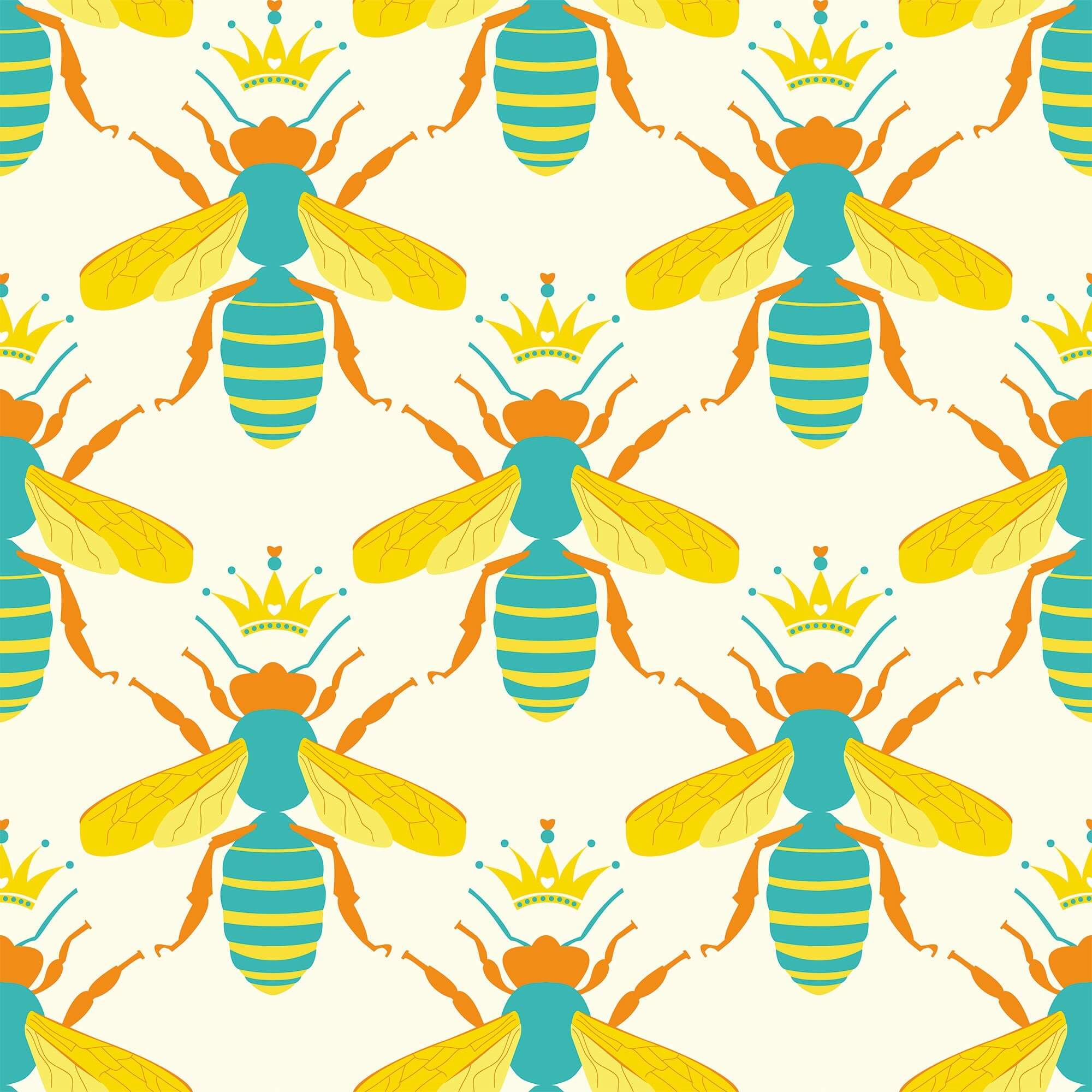 Yellow and White Geometric Animal Peel and Stick Removable Wallpaper - Self-Adhesive Decorative Wall Covering for Nursery, Bedroom, or Living Room - Easy to Apply and Remove