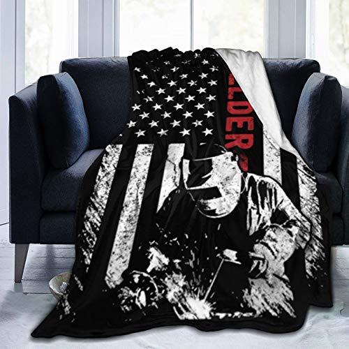 Vintage Welder Usa American Flag