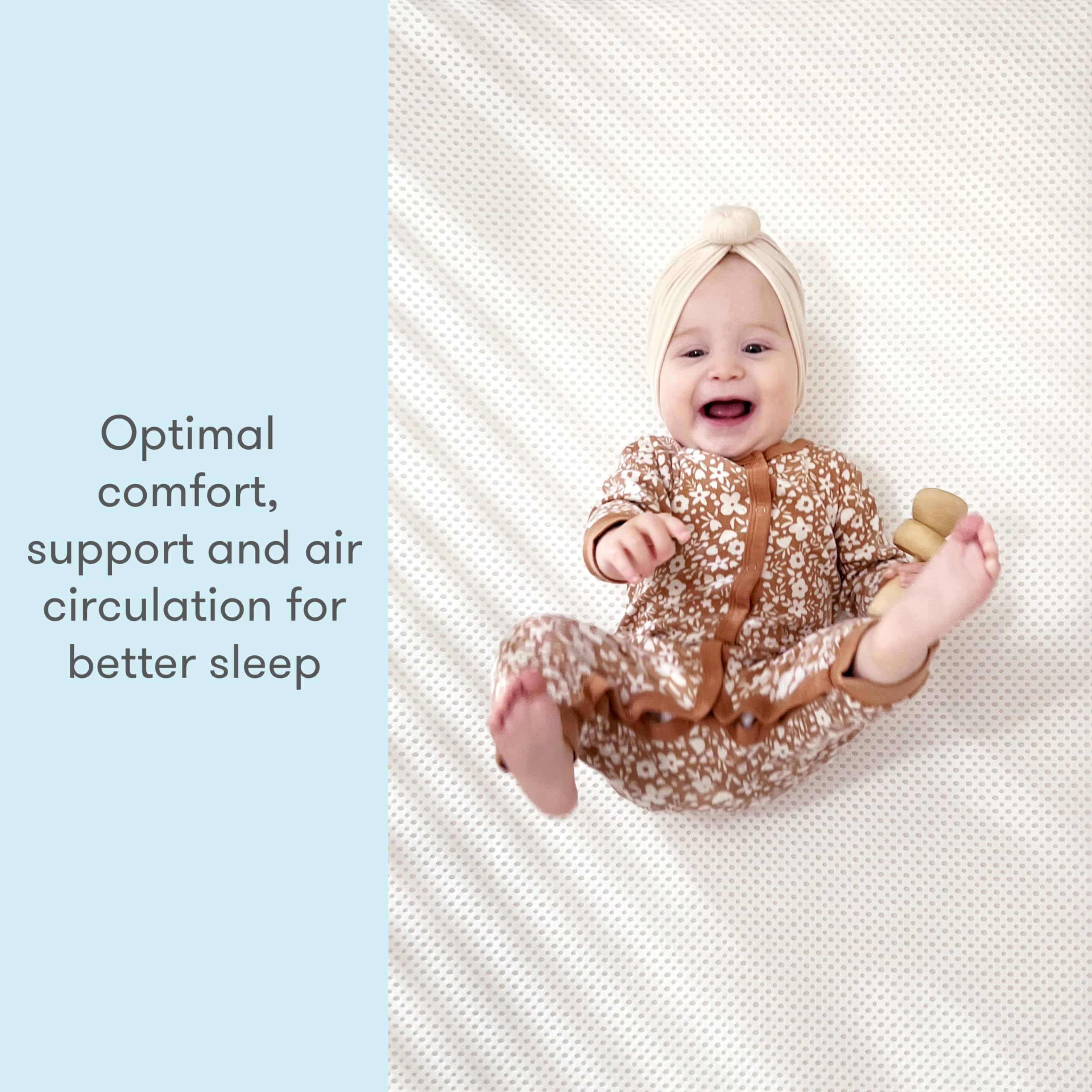 Newton Baby Essential Crib Mattress - Dual-Layer Ultra-Breathable Safe Infant Mattress with Removable Washable Cover | Thick Cushion Support for Newborns & Toddlers | Perfect for Nursery, Daycare & Travel Cribs