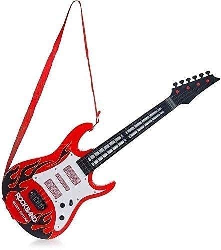 Aarav Toys Electric Guitar for Kids - Battery Operated with Music & LED Lights - Rock Band Toy for Pretend Play & Musical Fun - Perfect for Birthday Gifts & Stage Performances