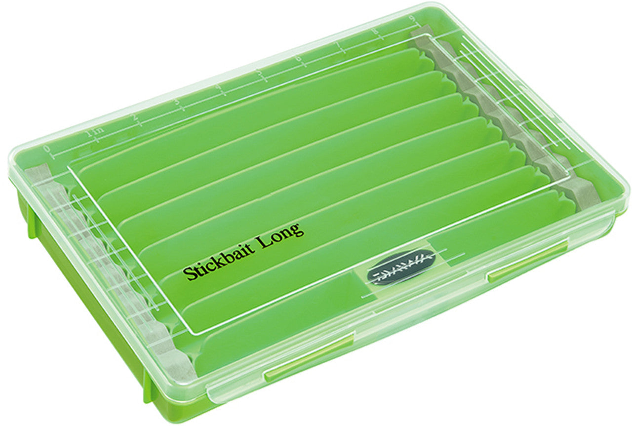 Daiwa Tactical Long Stickbait Organizer Box - Fishing Tackle Storage Case for Lures, Baits & Hooks - Perfect for Bass, Trout & Saltwater Fishing Trips