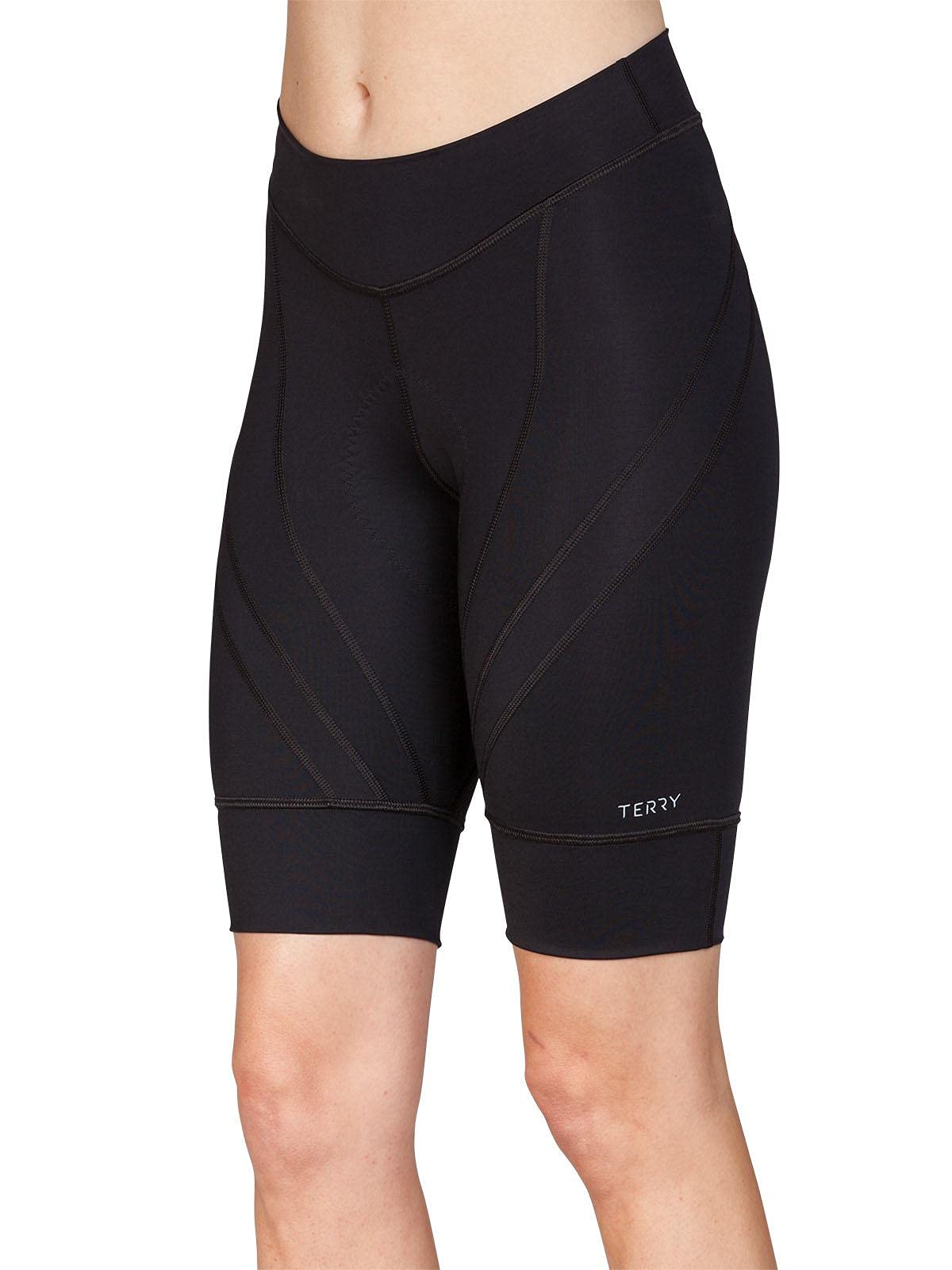 Women's Terry Bike Shorts with Padding - High Waisted Compression Cycling Shorts for Endurance Riding | Perfect for Road Biking, Spinning & Indoor Cycling Workouts