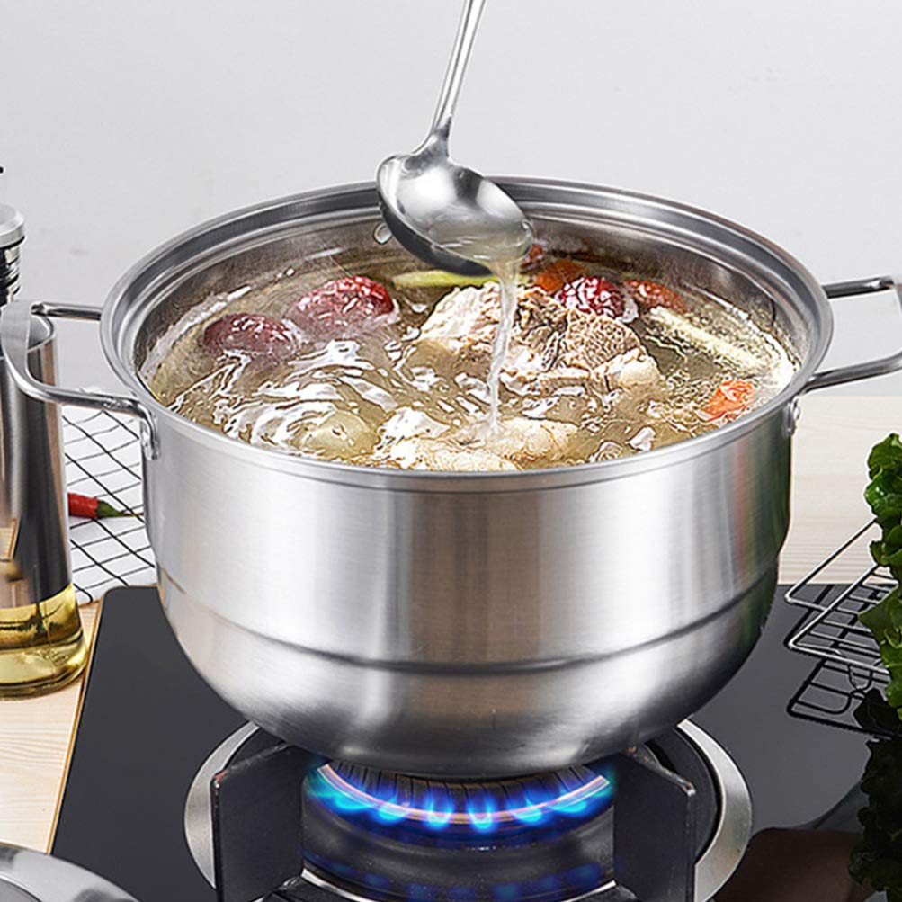 **Hemoton 1-Piece Stainless Steel Steamer Pot – 3-Layer Thickened Design for Cooking, Steaming & Soup Making | Durable & Practical Kitchen Cookware for Healthy Meals**    *(Use Cases: Perfect for steaming vegetables, fish, dumplings, or making soups, broths, and baby food. Ideal for home kitchens, restaurants, and meal prep.)*