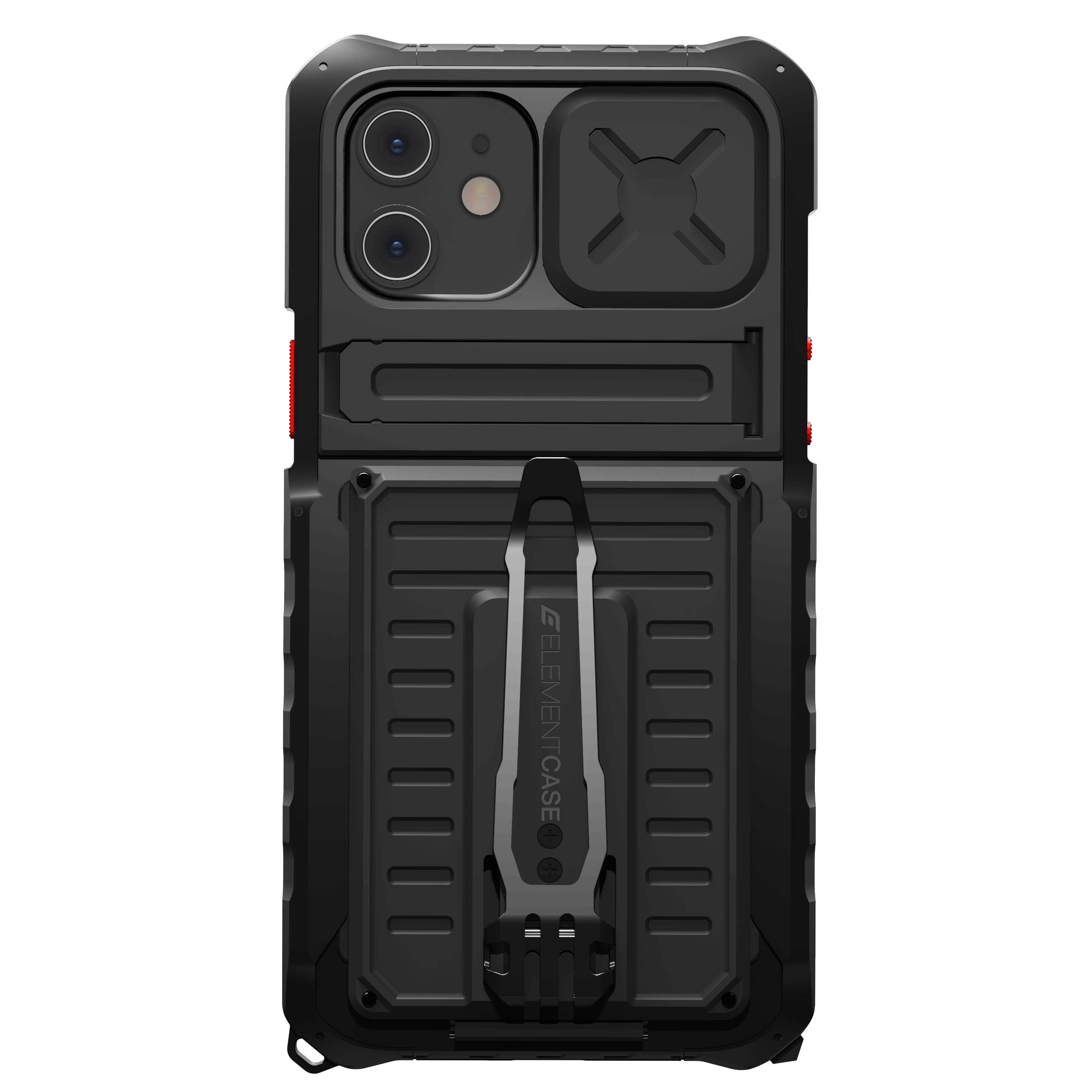 Element Case Black Ops Protective Case for iPhone 12/12 Pro - Shockproof Military-Grade Cover with Slim Design (Black) - Perfect for Outdoor Adventures & Daily Protection