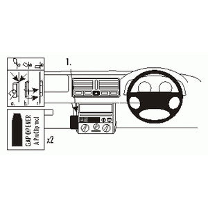 No Drill Angled Dash Mount for Volkswagen Bora (1999-2005) & Golf IV (1999-2005) - Secure Phone Holder for Hands-Free Driving & GPS Navigation