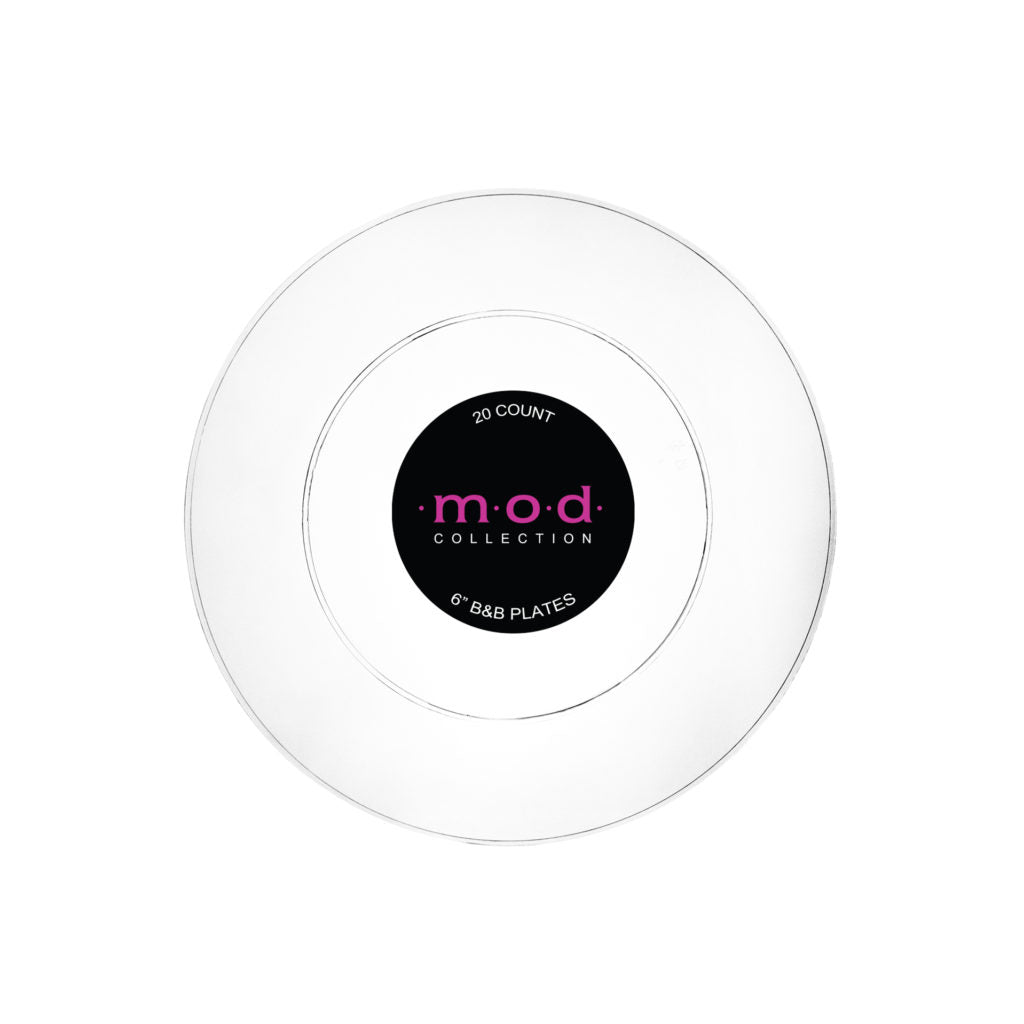 20-Pack Clear Round Plastic Plates - 10 Inch Disposable Dinner Plates for Parties, Picnics & Events - BPA-Free & Durable