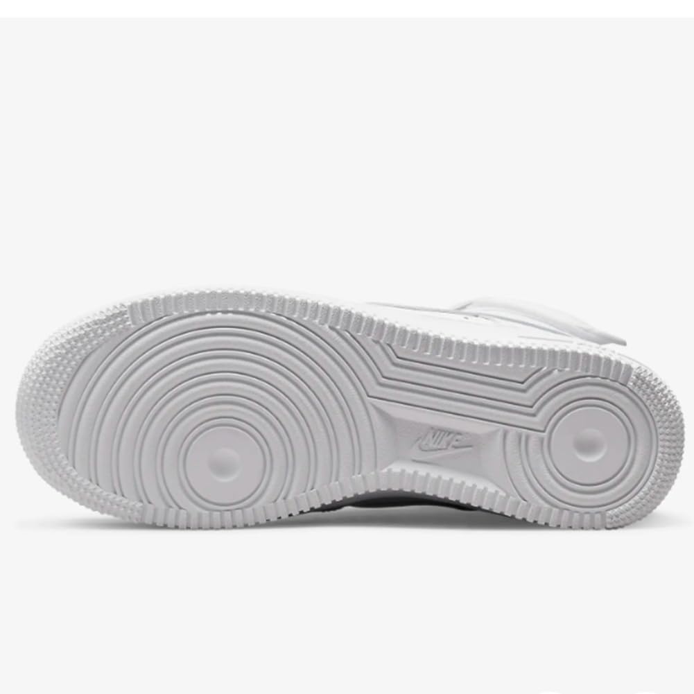 Nike Women's Air Force 1 High Top Sneakers - White Leather Basketball Shoes for Women (Size 9.5) - Perfect for Casual Wear, Gym & Street Fashion