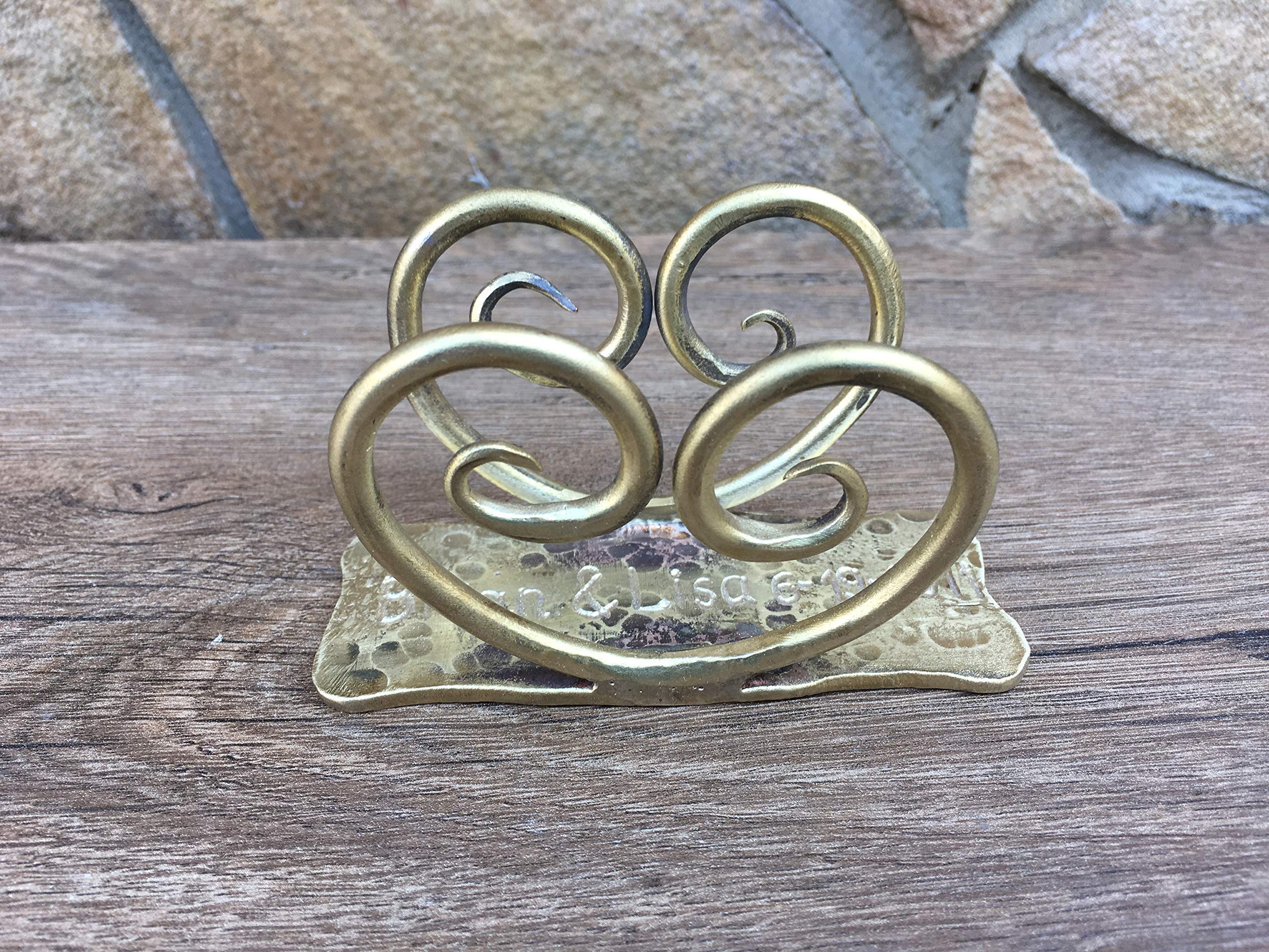 Personalized Bronze Anniversary Gift - Custom Engraved Bronze Keepsake for 8th Year Wedding Anniversary - Perfect for Couples, Romantic Gifts & Special Occasions