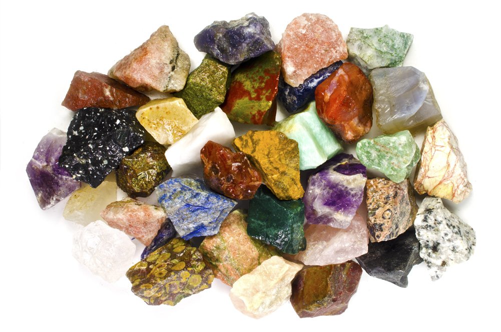 18 lbs Bulk Rough India Stone Mix for Tumbling, Jewelry Making & Healing Crystals – Natural Gemstone Collection for DIY Crafts, Meditation & Home Decor