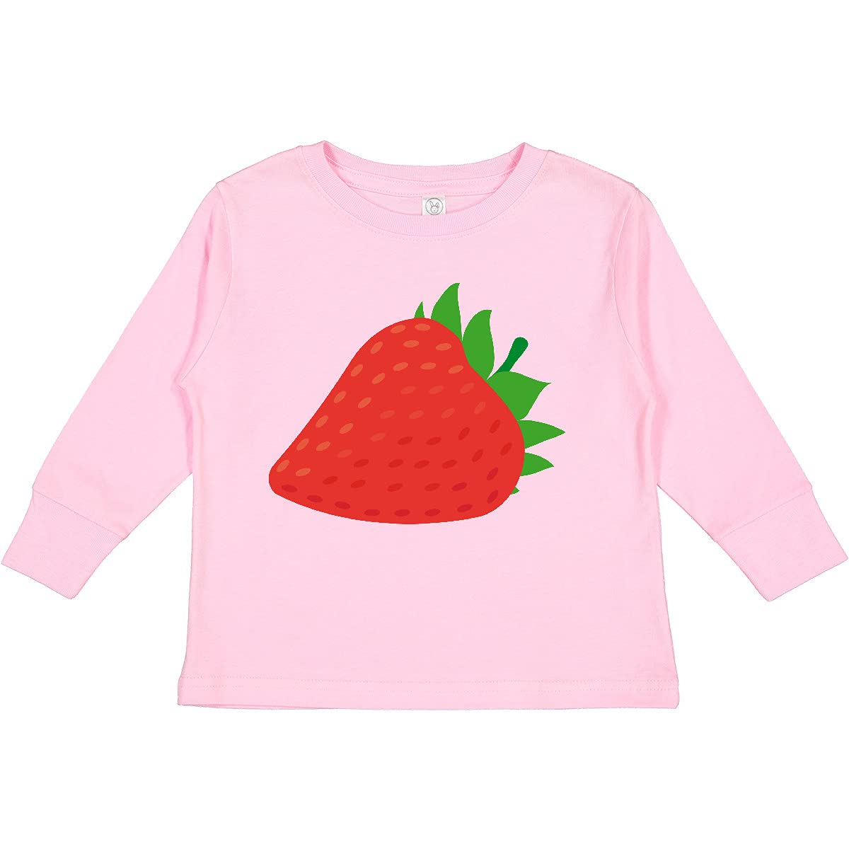 Inktastic Strawberry Fruit Toddler Long Sleeve T-Shirt | Cute Baby Girls Boys Casual Top | Playdate, Daycare & Family Outfits