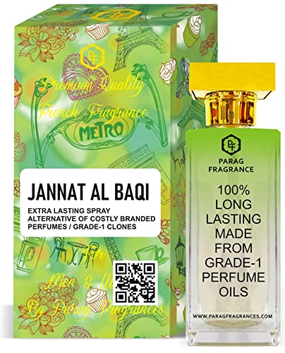 Parag Fragrances Jannat Al Baqi Perfume for Men - 60ml Long Lasting Luxury Cologne with 24-Hour Scent | Premium Arabian Oud Fragrance for Daily Wear, Special Occasions & Gifting