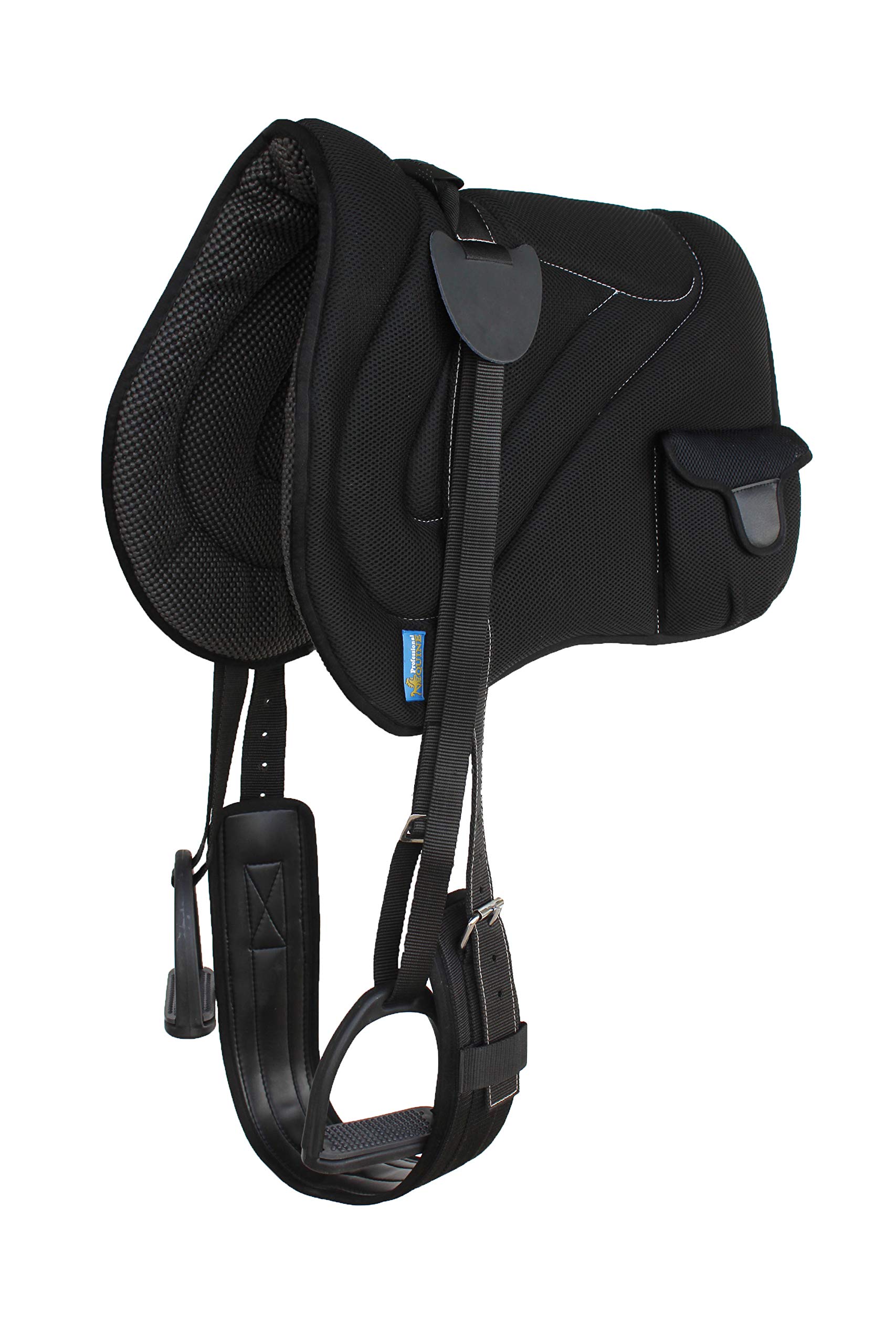 Professional Equine Western Breathable Padded Anti-Slip Neoprene Bareback Saddle Pad for Horses - Durable Riding Gear for Trail Riding, Training & Ranch Work