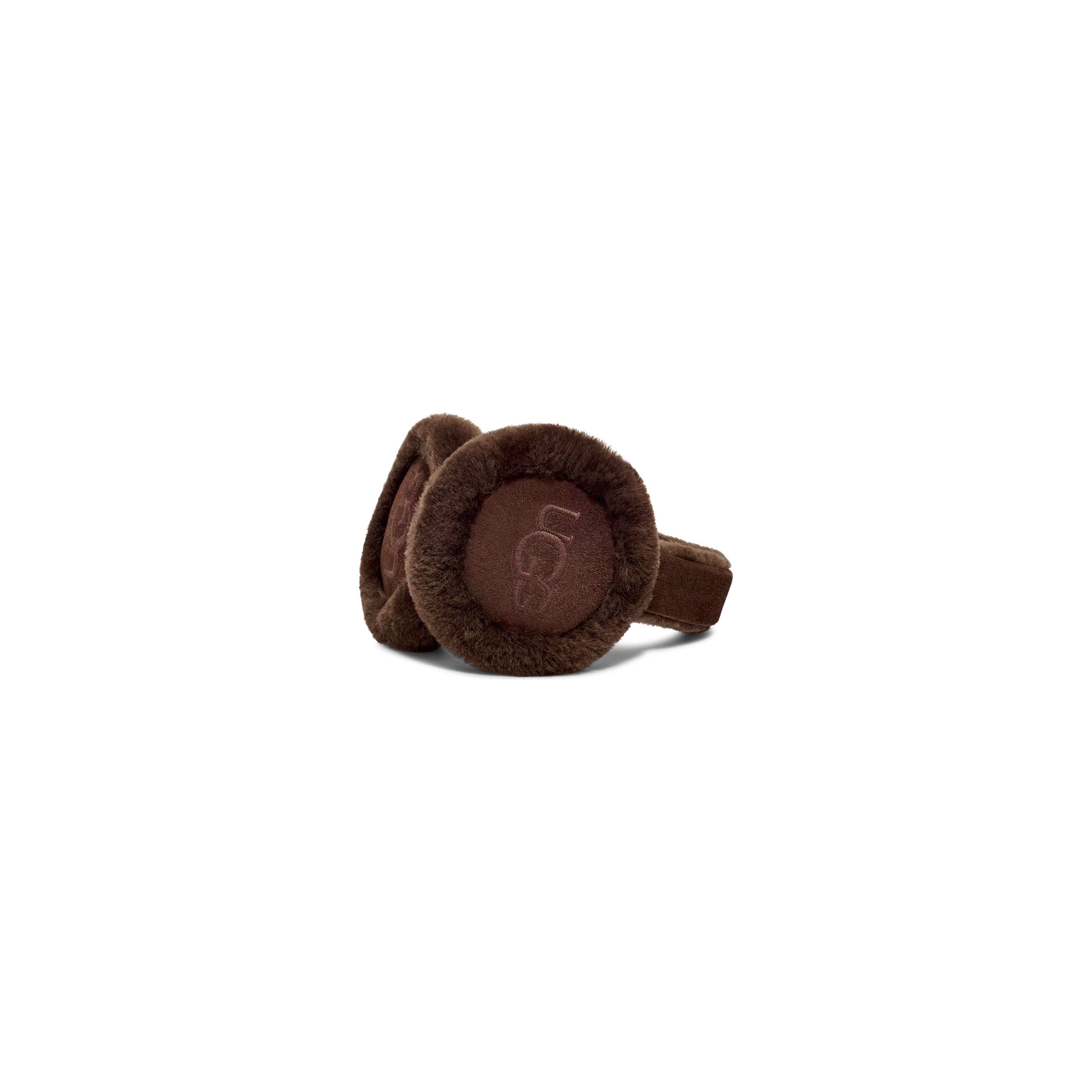 UGG Women's Embroidered Logo Earmuffs - Burnt Cedar Winter Headband for Cold Weather, Outdoor Activities & Fashion Accessory