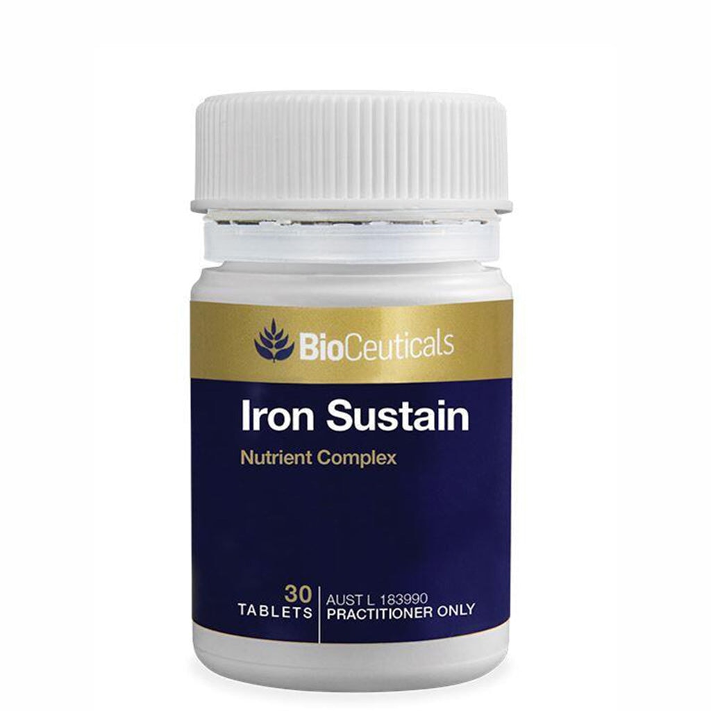 BioCeuticals Iron Sustain Supplement - High Absorption Iron Support for Energy & Vitality - Ideal for Anemia, Fatigue & Active Lifestyles