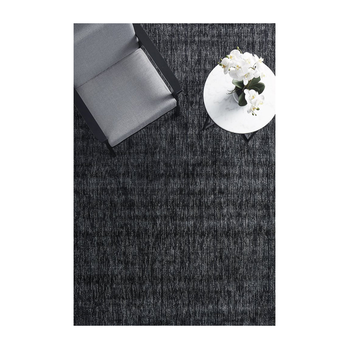 Premium Black Azure Rug - Soft Plush Area Rug for Living Room, Bedroom, Office - Non-Slip Comfortable Floor Mat for Home Decor