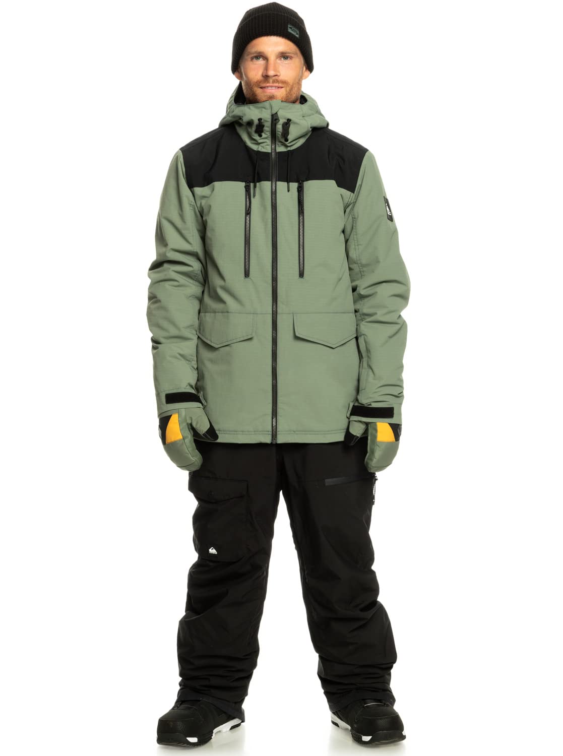 Quiksilver Men's Utility Bib Overalls - Durable Workwear Jeans for Outdoor & Farming Activities
