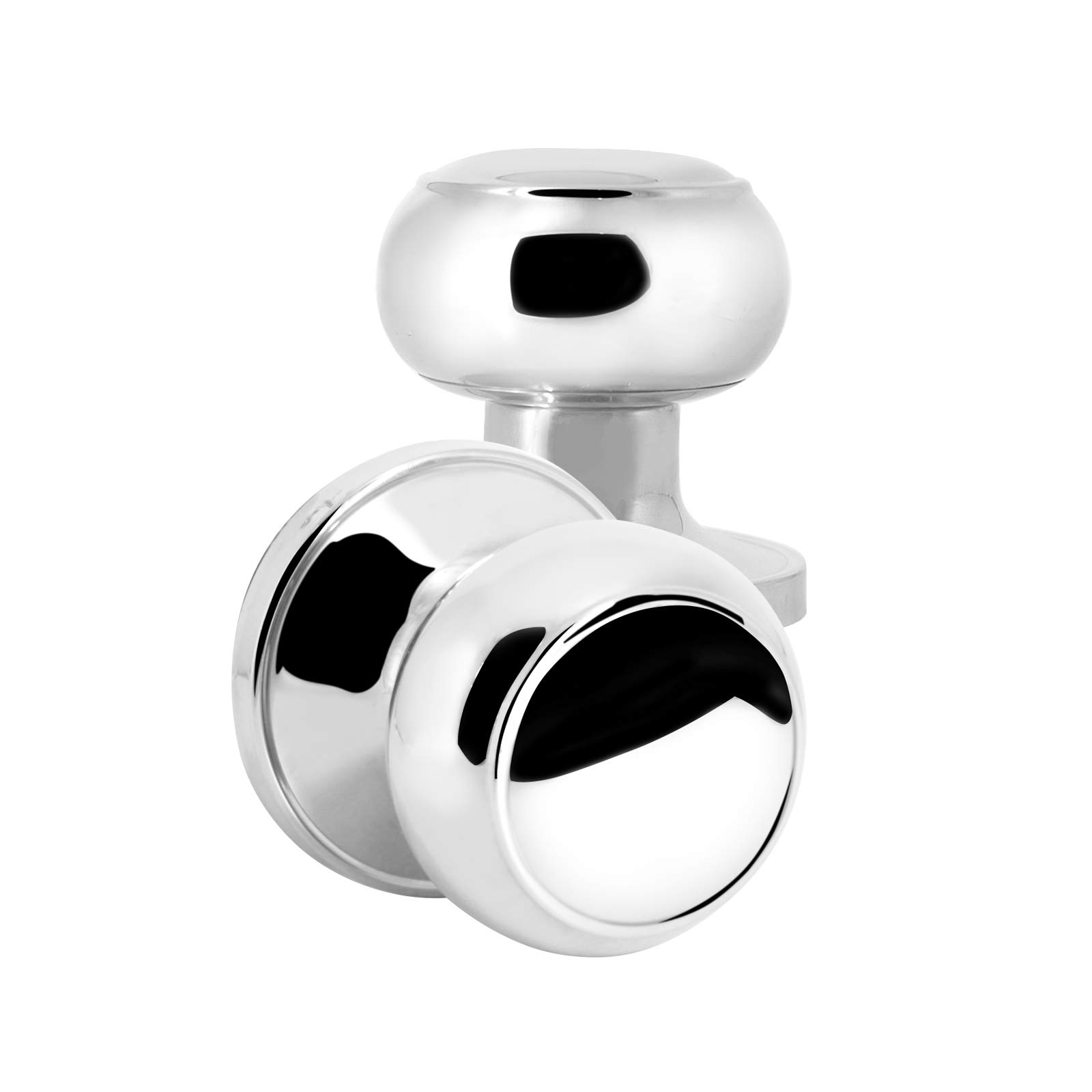 Polished Chrome Hall and Closet Door Knobs - 10 Pack Non-Locking Interior Door Handles for Bedrooms, Bathrooms & Cabinets | Probrico Passage Knobs
