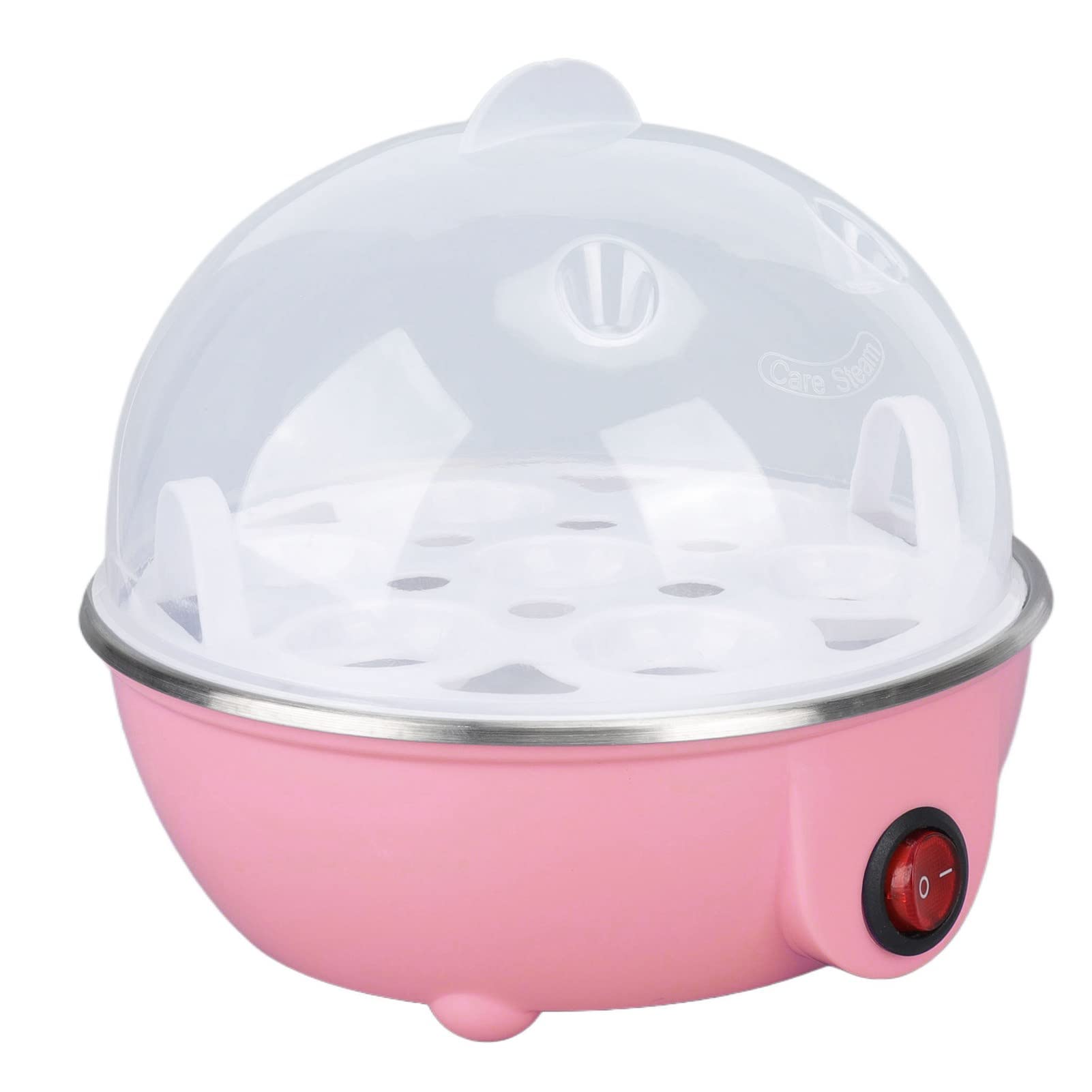 350W Electric Egg Cooker - 7 Egg Capacity Rapid Egg Boiler for Hard Boiled, Poached, Scrambled & Omelets - Auto Shut Off with Measuring Cup - Perfect for Breakfast, Meal Prep & Keto Diet