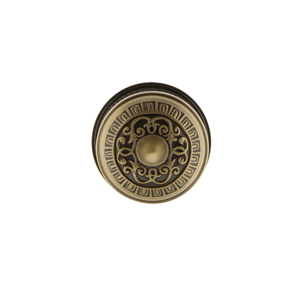 Vintage Rope Rosette with Egg & Dart Knob - 2.375