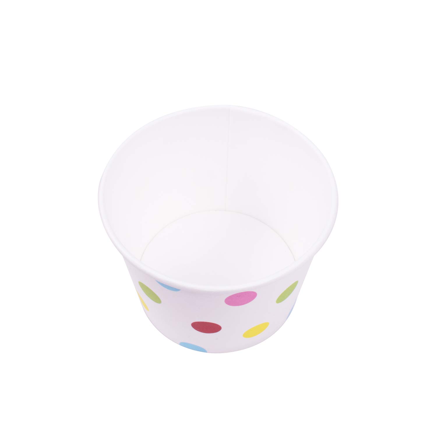 12oz (1000 ct) Disposable Paper Ice Cream Cups & Soup Bowls - Hot/Cold Food Containers for Ice Cream, Gelato, Yogurt, Soup & Snacks - Perfect for Parties, Catering & Dessert Shops - Dotted Design