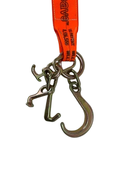 4 x 36V Diamond Weave Strap Bridle with 8 J-Hooks & Forged RTJ Frame Cluster Hooks - Heavy Duty Industrial Lifting & Rigging Equipment for Construction, Marine, and Oilfield Applications