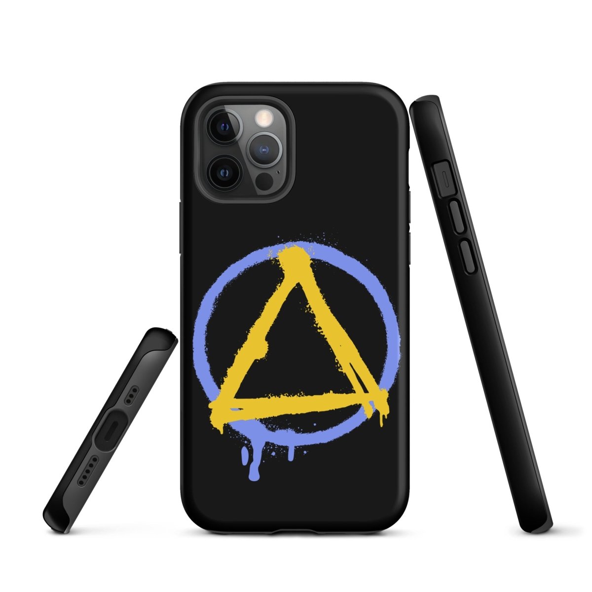 Sober Symbol Durable Shockproof iPhone Case - Protective Cover for iPhone 14/13/12/11 Pro Max XR XS - Slim Fit Anti-Scratch Phone Case for Everyday Use & Outdoor Activities