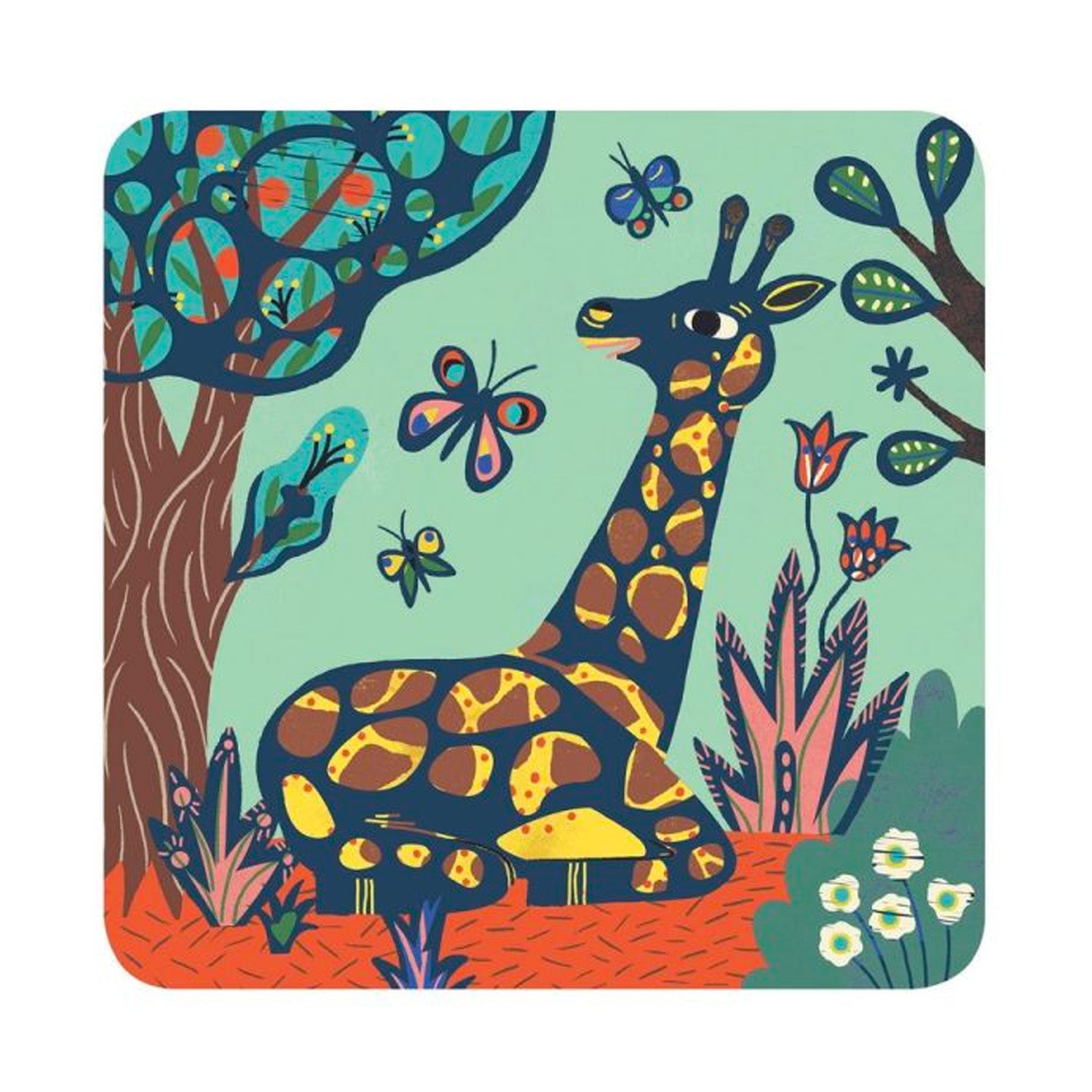 Djeco Scratch Art Cards - Big Beasts Animal Designs for Kids Creative Activity | Perfect for Birthday Parties, Classroom Projects & Rainy Day Fun