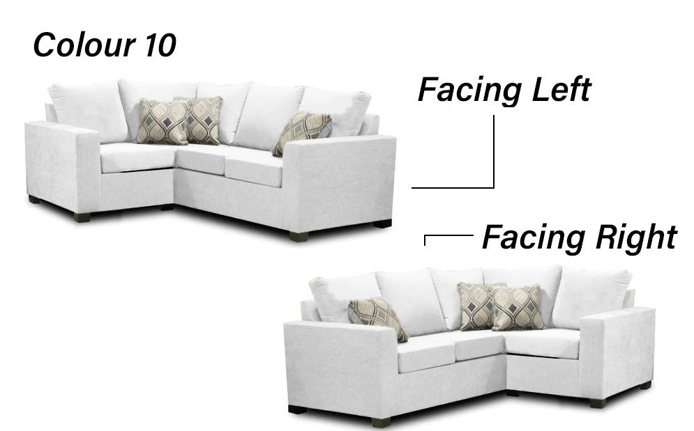 Premium Canadian Made 2x1 Sectional Sofa - LHF/RHF Configurable with 17 Color Options | Modern Living Room Furniture for Small Spaces & Apartments