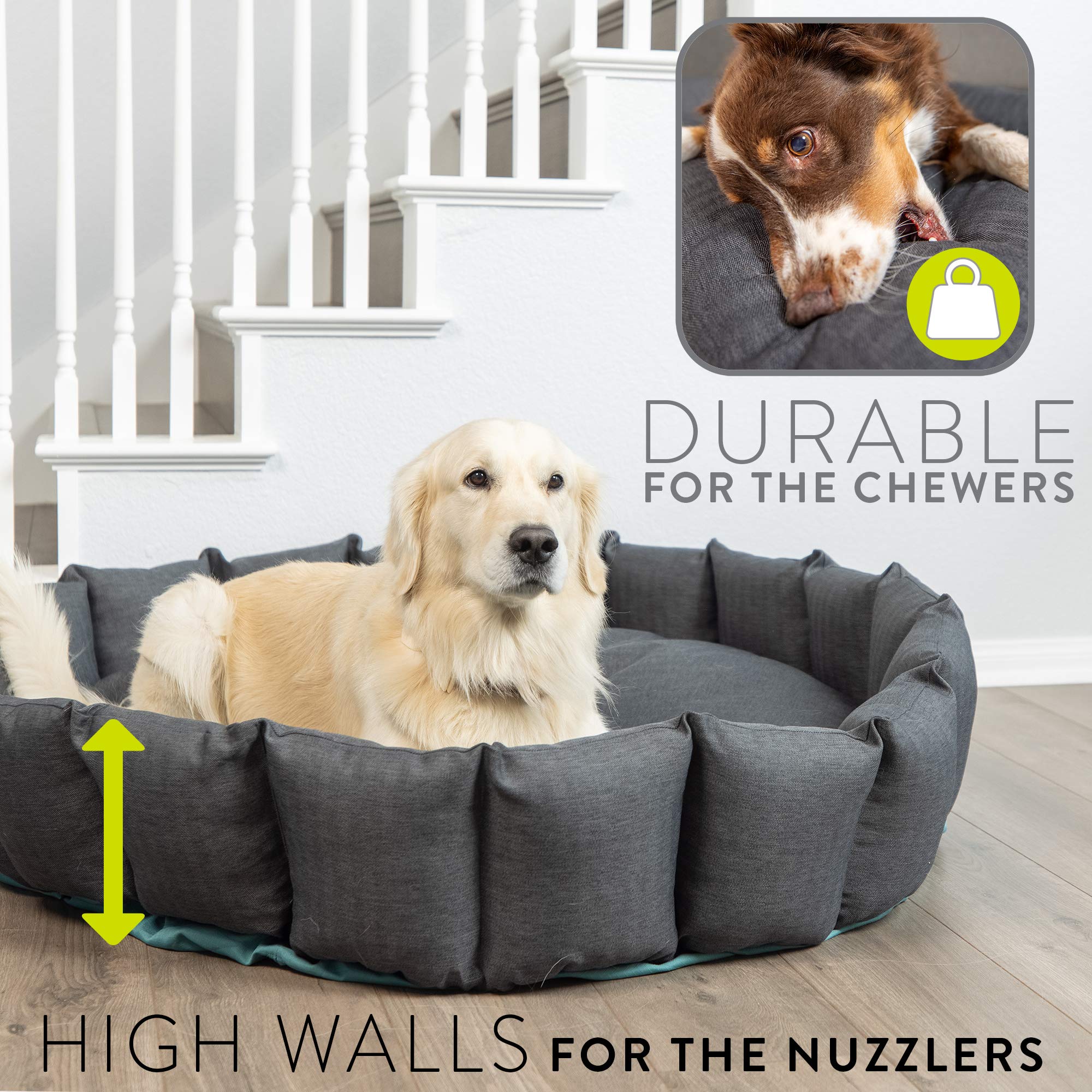 Hyper Pet's Deep Sleep Deluxe Durable Dog Bed – XXL 48