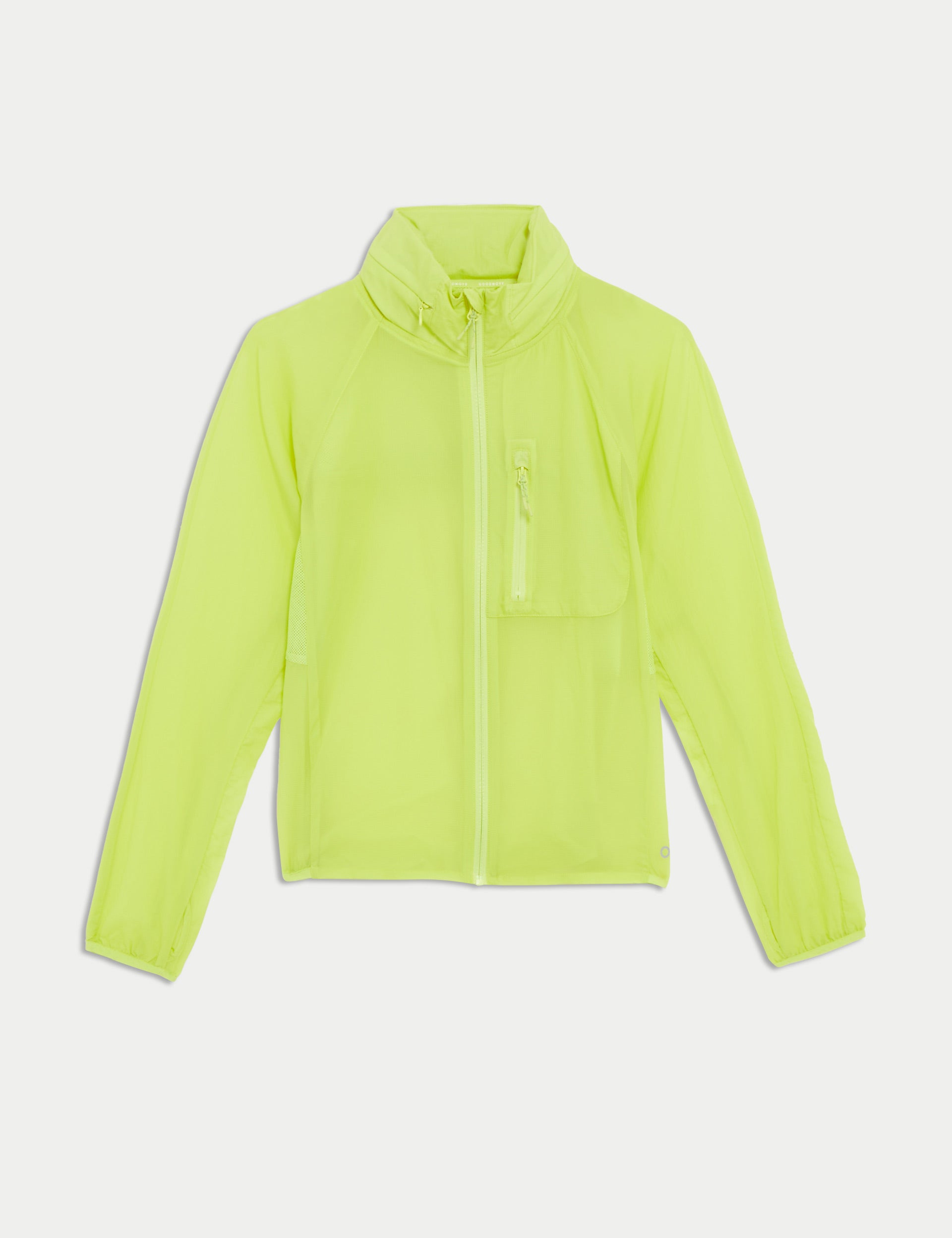 Stormwear Hooded Zip-Up Running Jacket for Men & Women - Lightweight Waterproof Windbreaker with Reflective Stripes - Perfect for Jogging, Hiking & Outdoor Sports (Limeade)